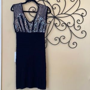Guess. Sequin & Knit Dress  - Size M